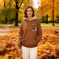 🎅💖LAST DAY SALE 50% OFF!!🎁Cute Highland Cow Cozy Fleece-Lined Hooded Sweatshirt🦬
