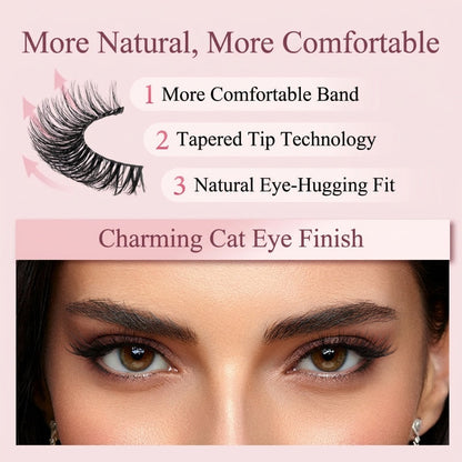 🏆 Last Day Special Price £9.99! 🔥Buy 1 Get 1 Free 🎁 💐Waterproof & Reusable Self-Adhesive Eyelashes