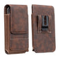 ⏳🏆LAST DAY SALE: ￡6.99!! ⚡Big Discount | Waist Belt Cell Phone Pouch 📱 Multi-Pocket Leather Holster with Card Holder