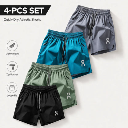⚡ | Lightweight Cooling Gym Shorts - 4-Piece Multi-Pack