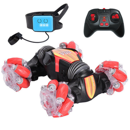 🎁Great gift & Big sale🔥Gesture Sensing RC Stunt Car With Light & Music