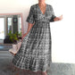 (🔥Hot Sale🔥60% OFF)👗 2026 Summer Casual Print V-neck Long Dress