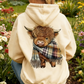 🎅💖LAST DAY SALE 50% OFF!!🎁Cute Highland Cow Cozy Fleece-Lined Hooded Sweatshirt🦬