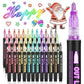 🎅Christmas Special Deals £6.99!!⚡50K+ SOLD!🎁Double Outline Glitter Coloring Pen Set