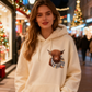 🎅💖LAST DAY SALE 50% OFF!!🎁Cute Highland Cow Cozy Fleece-Lined Hooded Sweatshirt🦬