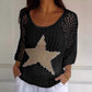 🔥Summer Hot Sale🔥Women's Fashion Round Neck Crochet Knit Fishnet Top