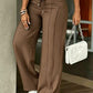 ⏳Last Day Sale Only ￡15.99!!👖💥Women's High-Waisted Straight Leg Trousers – Front seam & elastic back – Versatile, comfortable & perfect for office or casual wear ✨🌸