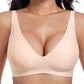 💗Special Price £9.99!⚡50K+ SOLD!!💕Womens Comfortable Wireless Bras Push Up Bralettes Seamless Tshirts Bras Deep V Everyday Bras