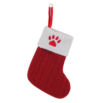 🔥HOT SALE -49% OFF🔥"Cozy Knit Socks, Embroidered Candy Gift Bag, Letter Christmas Stocking - Perfect for the Little Ones!"