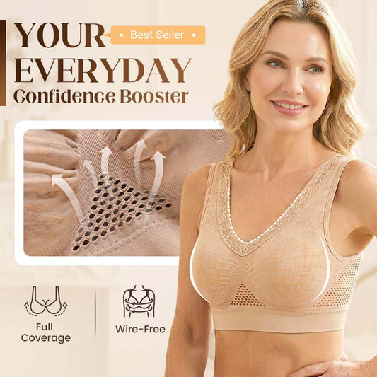 💗LAST DAY - BUY 1 GET 1 FREE/£3.99 Per item!!!🎁Pure Cotton Buttonless Lifting Bra | Soft Lift & No-Hassle Wear – Breathable All-Day Comfort ✨
