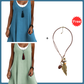🌟LAST DAY SALE: ONLY ￡12.99!!🎁💃Women's Casual Loose Sleeveless Fake Two Piece Tank Dress