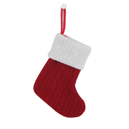 🔥HOT SALE -49% OFF🔥"Cozy Knit Socks, Embroidered Candy Gift Bag, Letter Christmas Stocking - Perfect for the Little Ones!"