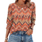 ☀️Summer Hot Sale 50% OFF🌼Blouses for Women Dressy Casual 3/4 Length Sleeve Tops with Smocked Cuffs