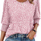 ☀️Summer Hot Sale 50% OFF🌼Blouses for Women Dressy Casual 3/4 Length Sleeve Tops with Smocked Cuffs