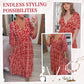 (🔥Hot Sale🔥60% OFF)👗 2026 Summer Casual Print V-neck Long Dress