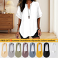 🔥LAST DAY SALE: ONLY ￡11.99!!✨👚Women's Plain Short Sleeve Blouse, Casual Solid Color Top for Daily Wear