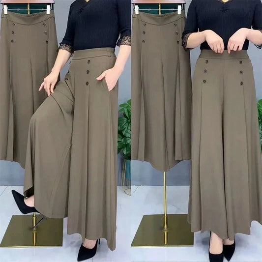 ✨Stylish Pleated Wide-leg Pants
