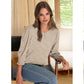 ☀️Summer Hot Sale 50% OFF🌼Blouses for Women Dressy Casual 3/4 Length Sleeve Tops with Smocked Cuffs