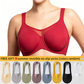 🌸⏳Last Day Special Price £7.99💐Women's Elegant Sheer Full Coverage Plus Size Bra