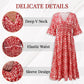 (🔥Hot Sale🔥60% OFF)👗 2026 Summer Casual Print V-neck Long Dress