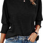 ☀️Summer Hot Sale 50% OFF🌼Blouses for Women Dressy Casual 3/4 Length Sleeve Tops with Smocked Cuffs