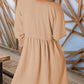 🌷Summer Hot Sale 50% Off💕Round Neck Dress with 3/4 Sleeves
