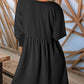 🌷Summer Hot Sale 50% Off💕Round Neck Dress with 3/4 Sleeves