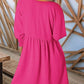 🌷Summer Hot Sale 50% Off💕Round Neck Dress with 3/4 Sleeves