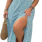 💗Summer Specials-49% OFF💗Plus-size Short Sleeve Split Floral Print Dress