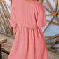 🌷Summer Hot Sale 50% Off💕Round Neck Dress with 3/4 Sleeves