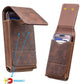 ⏳🏆LAST DAY SALE: ￡6.99!! ⚡Big Discount | Waist Belt Cell Phone Pouch 📱 Multi-Pocket Leather Holster with Card Holder