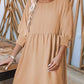 🌷Summer Hot Sale 50% Off💕Round Neck Dress with 3/4 Sleeves