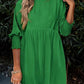 🌷Summer Hot Sale 50% Off💕Round Neck Dress with 3/4 Sleeves