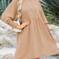 🌷Summer Hot Sale 50% Off💕Round Neck Dress with 3/4 Sleeves