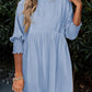 🌷Summer Hot Sale 50% Off💕Round Neck Dress with 3/4 Sleeves