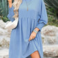 🌷Summer Hot Sale 50% Off💕Round Neck Dress with 3/4 Sleeves