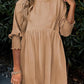 🌷Summer Hot Sale 50% Off💕Round Neck Dress with 3/4 Sleeves