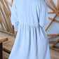 🌷Summer Hot Sale 50% Off💕Round Neck Dress with 3/4 Sleeves