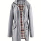 💖2026 HOT SALE 50% OFF🧥Women's Solid Color Drawstring Zip Up Hooded Trench Coat🍃