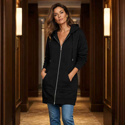 ⏳LAST DAY SALE ONLY￡11.99!!🦓🌿Women Casual Zip up Fleece Hoodies