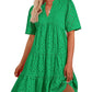 ⏰2025 Hot Sale -Women's Elegant Hollow Out Lace Ruffle Casual Mini Dress