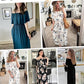 ⏰2026 Summer Hot Sale 50% OFF💃Women's Off The Shoulder Dress Wedding Guest Dress Summer Casual Long Ruffle Party Side Split Beach Maxi Dresses with Pockets