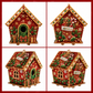 🎅Christmas Pre Sale 60% OFF!!🎄DIY Pearl Art Christmas House Kit – Create a Sparkling Handmade Holiday Decoration