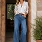 🍂 2026 AUTUMN NEW ARRIVAL - 50% OFF 🥰👖Leg-Lengthening Wide-Leg Jeans
