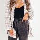 🔥50% OFF & Free Shipping🔥🏆Women's Mineral Washed Button Down Plaid Shirt