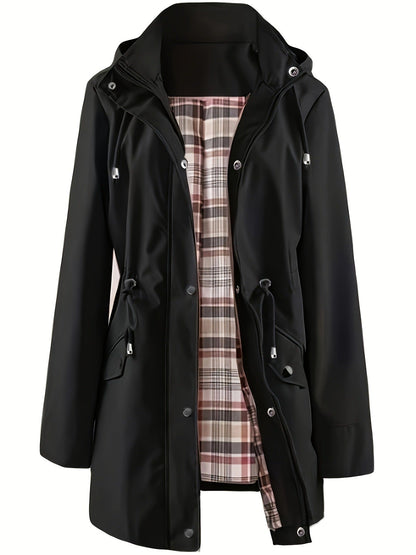 HOT SALE 80% OFF🔥Solid Color Casual Jackets, Waterproof and Windproof Coats, Hooded Windbreakers