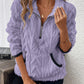☀️Half-Zip Fuzzy Sweatshirt🍂 | Cloud-Soft + Roomy Pockets – Comfy Daily/Lounge