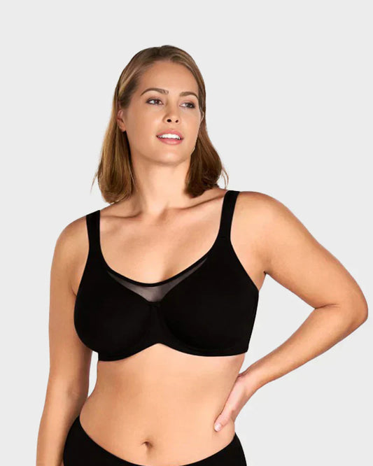 🌸⏳Last Day Special Price £7.99💐Women's Elegant Sheer Full Coverage Plus Size Bra