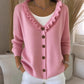 ⌛Limited Time 50% Off! - Women's Ruffle Collar Knit Cardigan