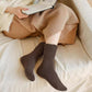 🎉 Incredible Offer: Buy 3 Get 2 Free 🔥5 Pairs🔥Women's Solid Mid-calf Socks
